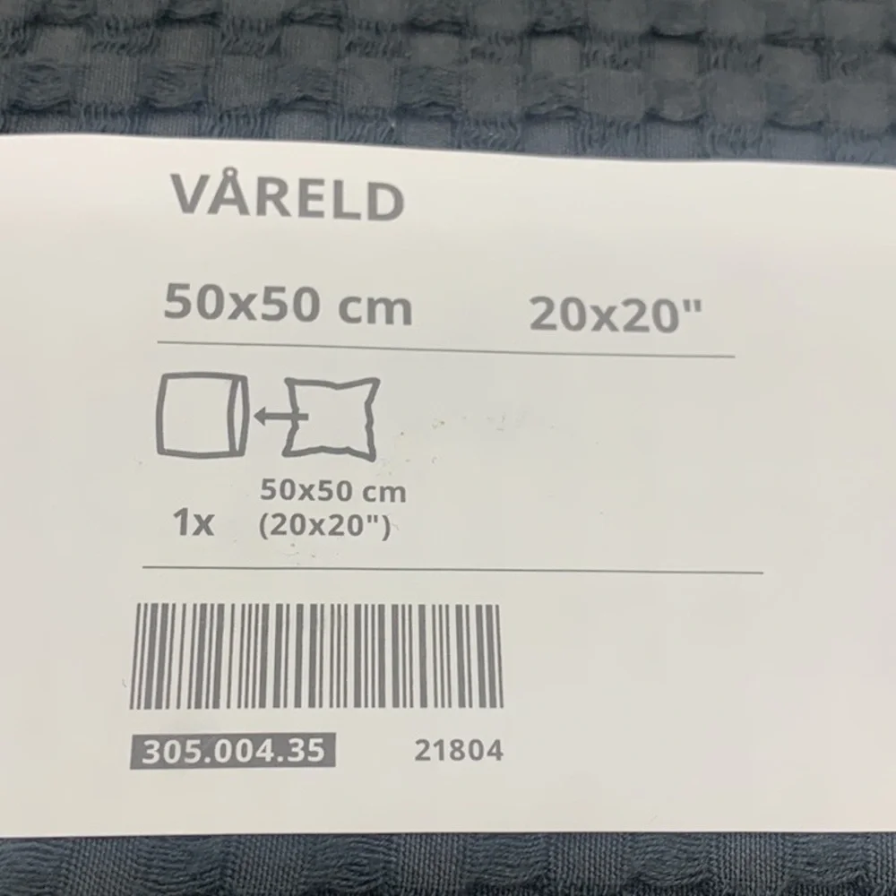 IKEA NEW (2) Vareld Pillow Cushion Cover Gray 20x20